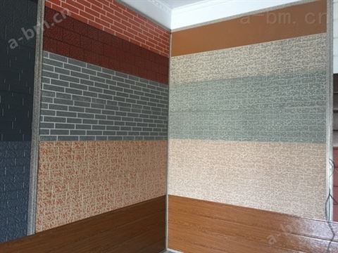 粗砖纹金属压花板外墙装饰板轻钢别墅外墙板
