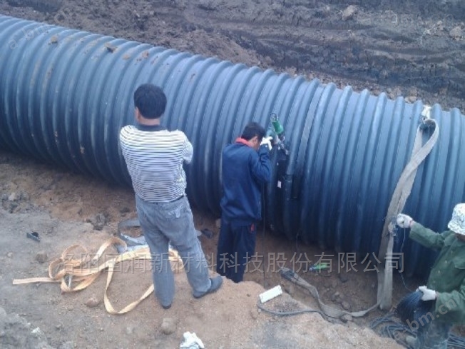 河南300PE钢带螺旋波纹管厂家，雨水排放管